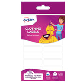 Avery Clothing Labels 45x13mm White (Pack 36) - ETVET36.UK